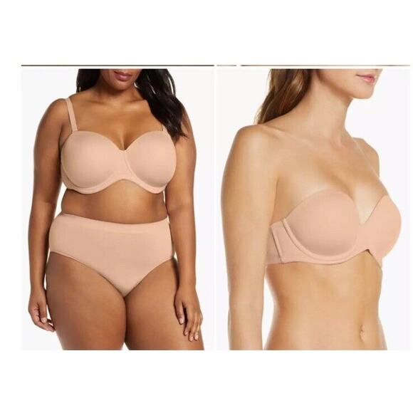 Wacoal 854119 Red Carpet Convertible Strapless Bra w/Straps Sz 32DD Nude $76 - Picture 1 of 3